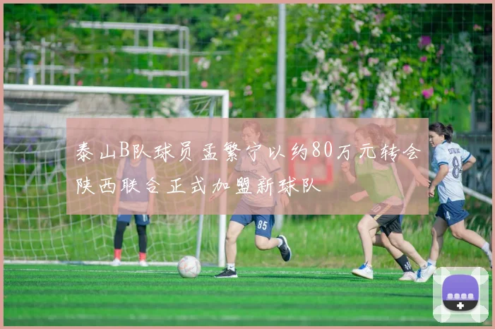 泰山B队球员孟繁宁以约80万元转会陕西联合正式加盟新球队